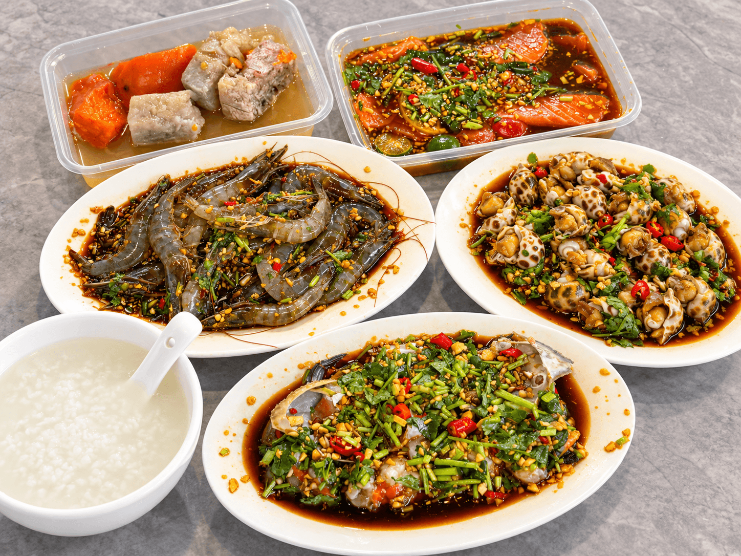 Chaoshan-Style Marinated Raw Seafood