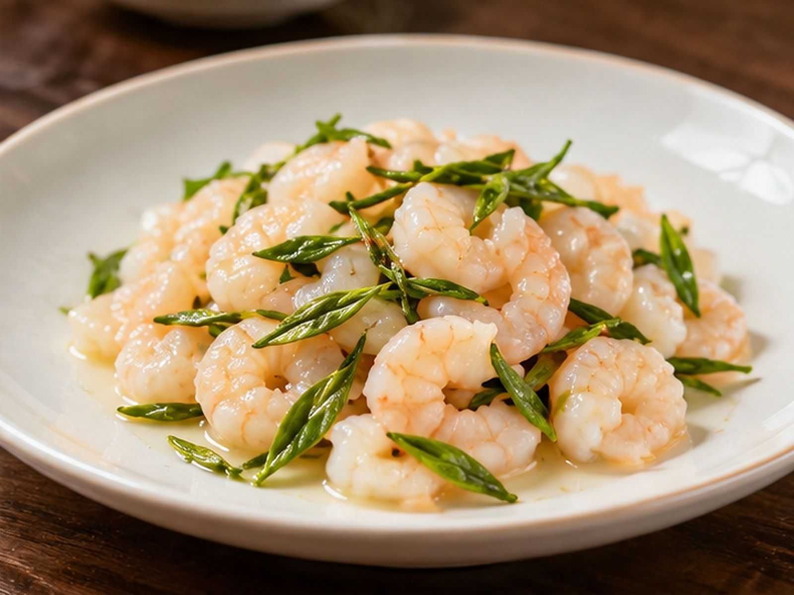 Dragon Well Tea Shrimp