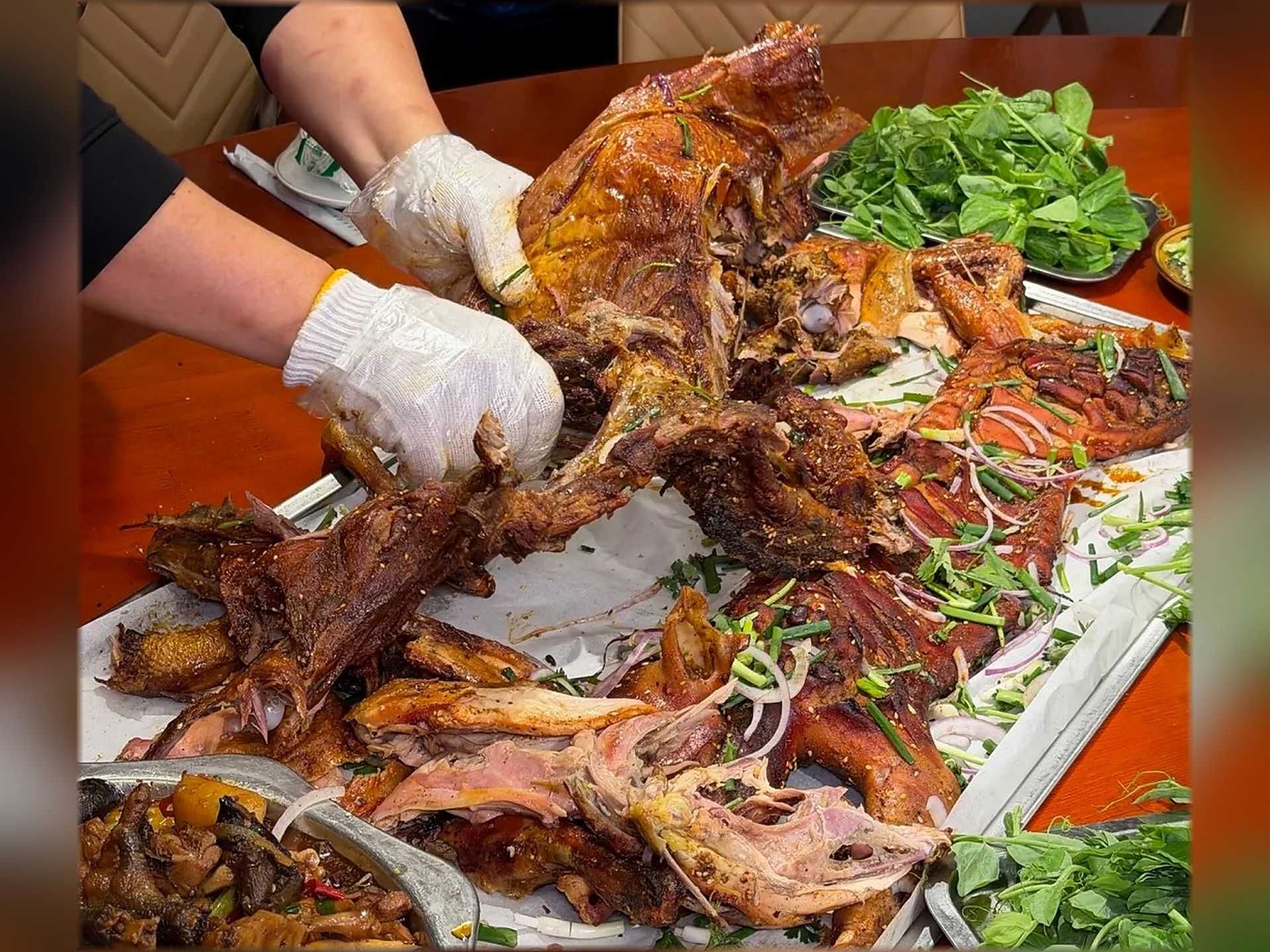 Mongolian Roast Whole Lamb